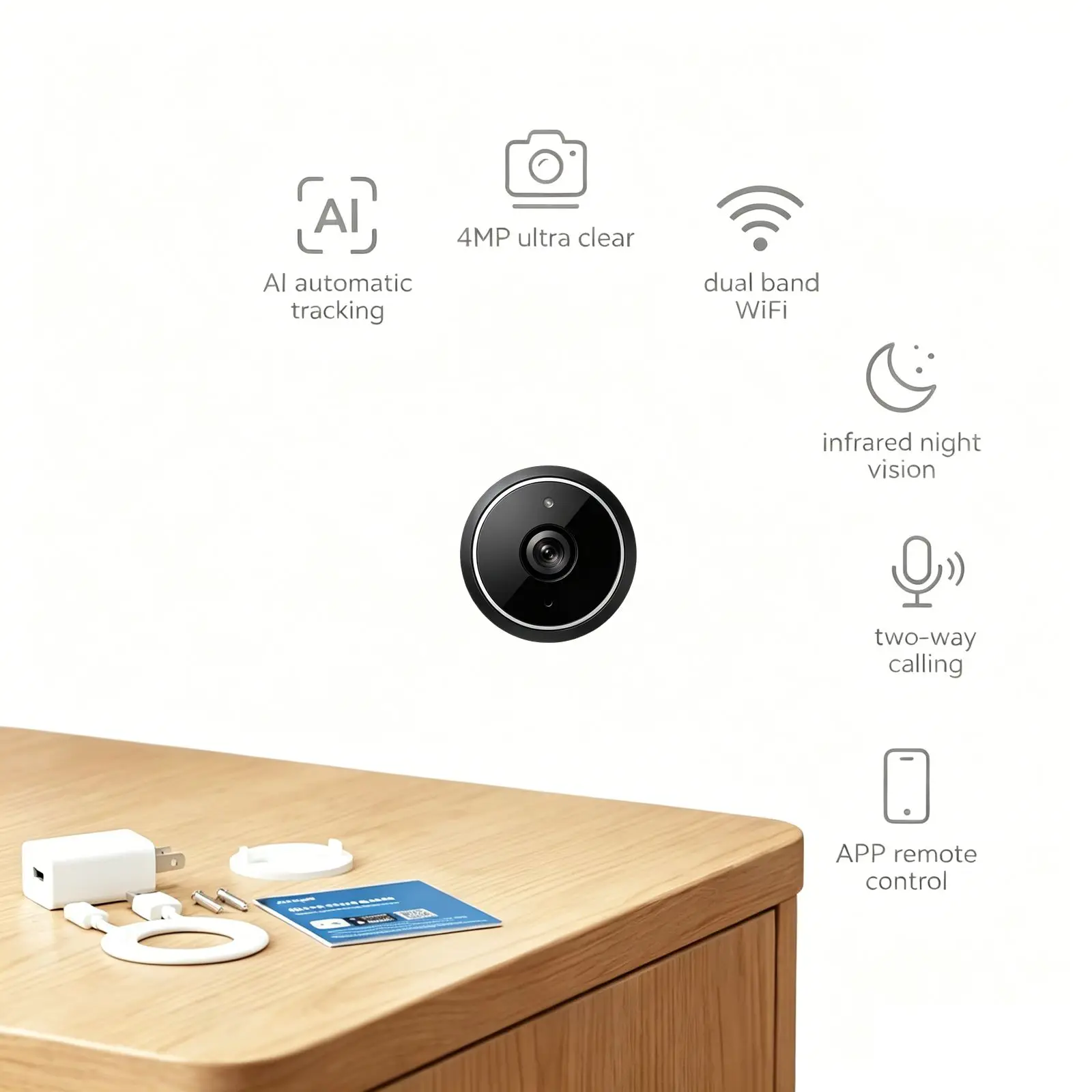 E2 Home-use mini camera suitable for offices shops and indooroutdoor use with cloud storage allowing for real-time remote viewi
E2 Home-use mini camera suitable for offices shops and indooroutdoor use with cloud storage allowing for real-time remote viewi