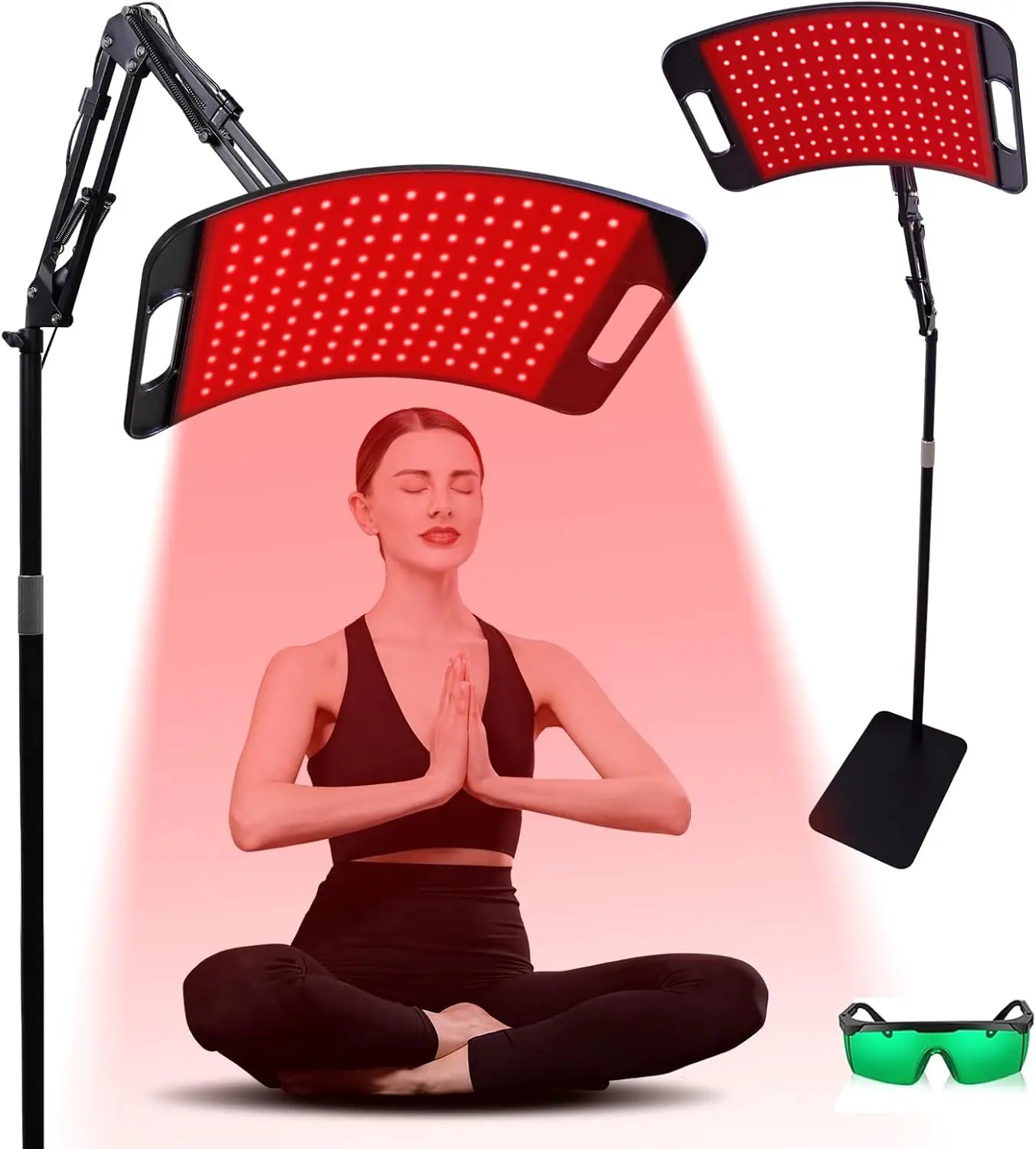 Red Light Therapy Panel for Body & Face, 660nm & 850nm LEDs with Adjustable Stand and Goggles
Red Light Therapy Panel for Body & Face, 660nm & 850nm LEDs with Adjustable Stand and Goggles
