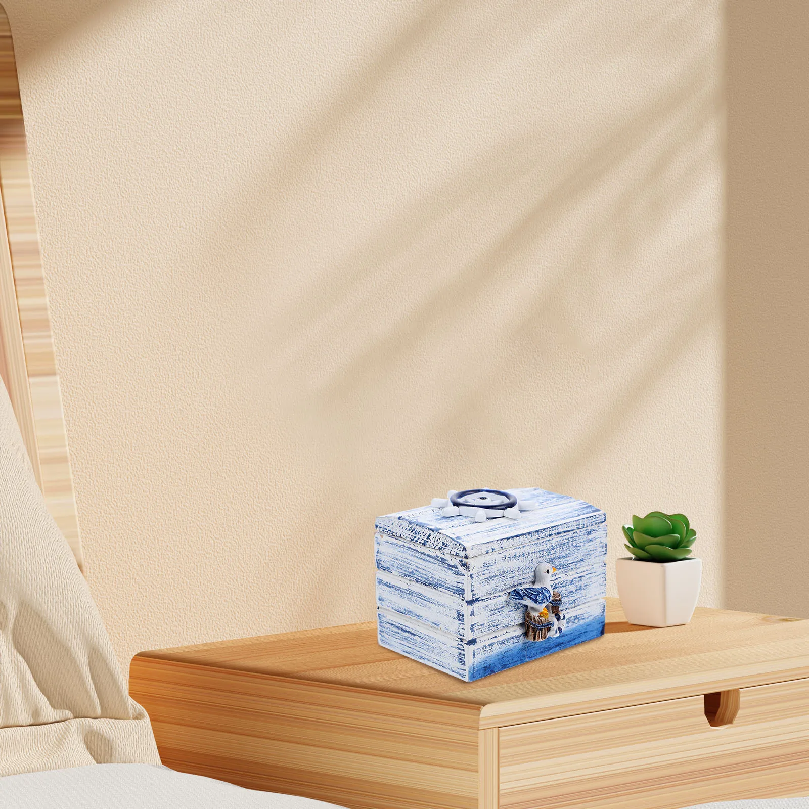 Mediterranean Small Wooden Storage Box Durable Practical Jewelry Organizer Elegant Design Wood Box for Home Decoration
Mediterranean Small Wooden Storage Box Durable Practical Jewelry Organizer Elegant Design Wood Box for Home Decoration