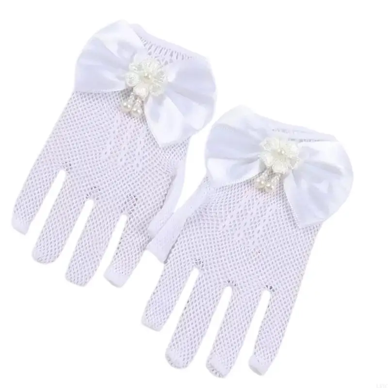 L5YC Fashion Girl Short Mesh Gloves Bowknot Gloves for Theme Parties Dance Recitals
L5YC Fashion Girl Short Mesh Gloves Bowknot Gloves for Theme Parties Dance Recitals