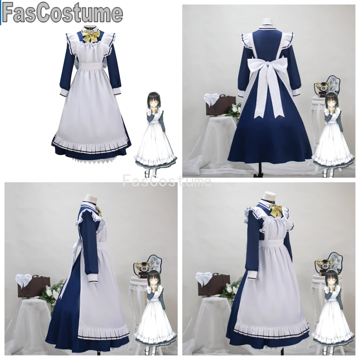 Game Cafe Stella and Harvester Butterfly Shiki Natsume Role Playing Costume Maid Dress Full Set Women's Party
Game Cafe Stella and Harvester Butterfly Shiki Natsume Role Playing Costume Maid Dress Full Set Women's Party