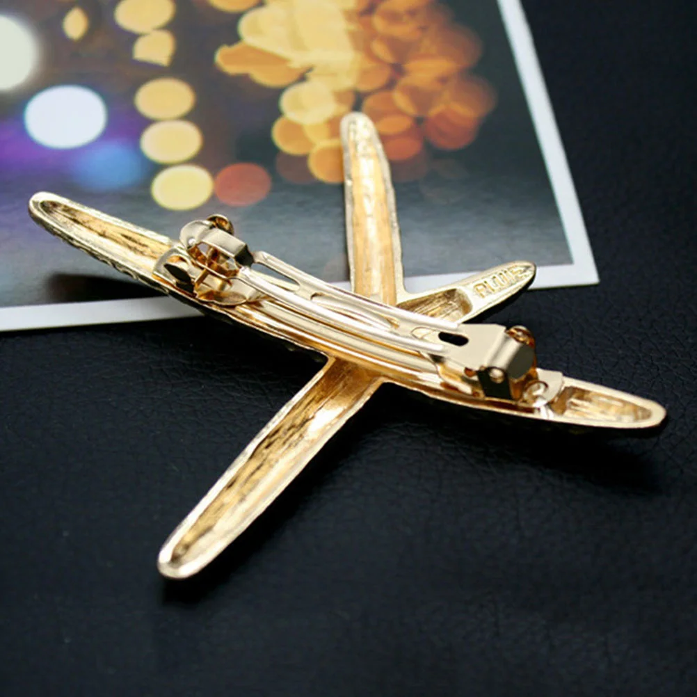 2pcs Sea Star Shaped Hair Clips Metal Hair Barrettes Hair for Women and Girls (Golden) women barrettes
2pcs Sea Star Shaped Hair Clips Metal Hair Barrettes Hair for Women and Girls (Golden) women barrettes