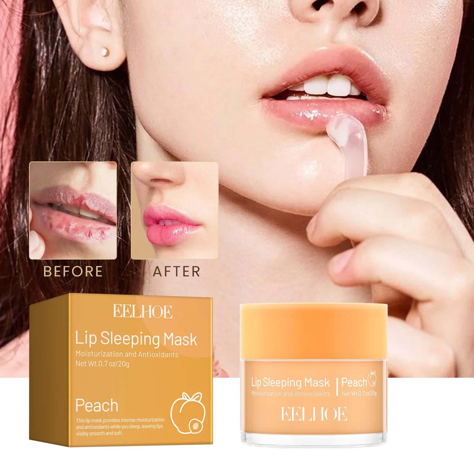 EELHOE Lip Sleep Mask Deep Moisturizing, Gentle Exfoliation, Reduce Lip Wrinkles
EELHOE Lip Sleep Mask Deep Moisturizing, Gentle Exfoliation, Reduce Lip Wrinkles