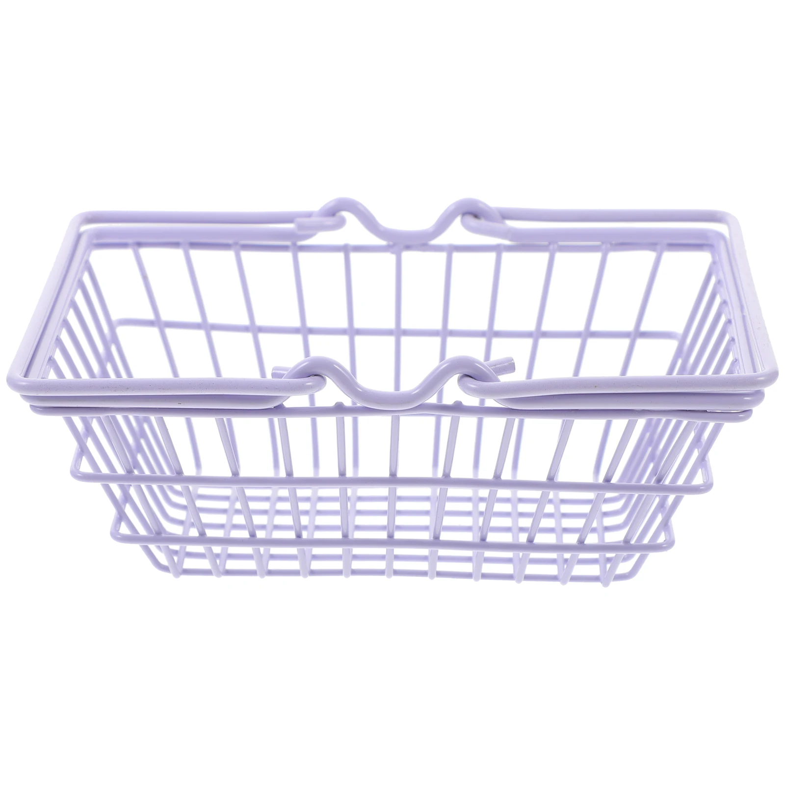 Mini Shopping Basket Storage Baskets Lightweight Iron Material Lavender Portable Handle Bathroom Kitchen Office Supplies
Mini Shopping Basket Storage Baskets Lightweight Iron Material Lavender Portable Handle Bathroom Kitchen Office Supplies