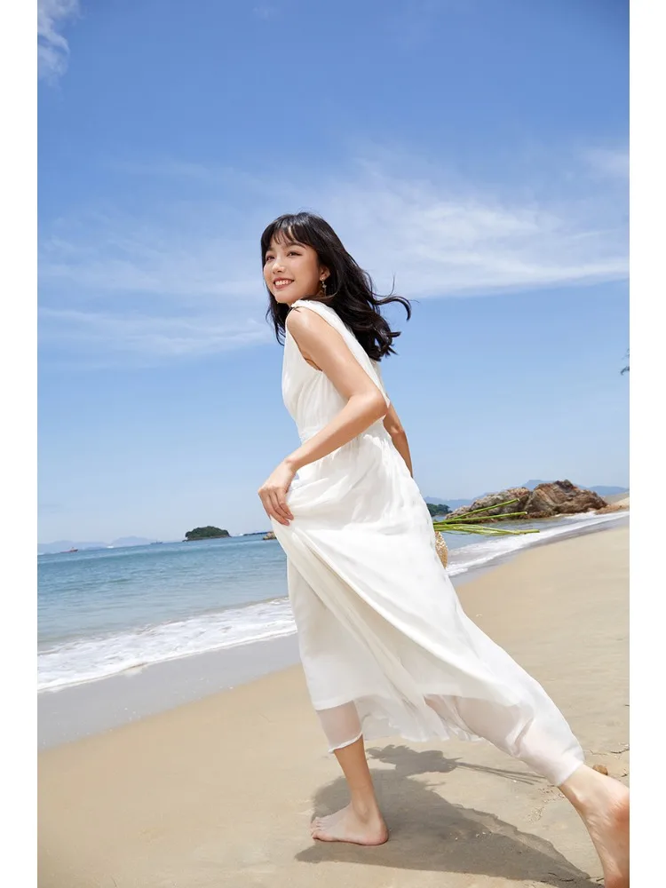 Women's Fashion Silk Floral Dresses 24 Spring Summer Ladies Sexy Office Work Daily Beachwear Fairy Dress Elegant Chiffon
Women's Fashion Silk Floral Dresses 24 Spring Summer Ladies Sexy Office Work Daily Beachwear Fairy Dress Elegant Chiffon