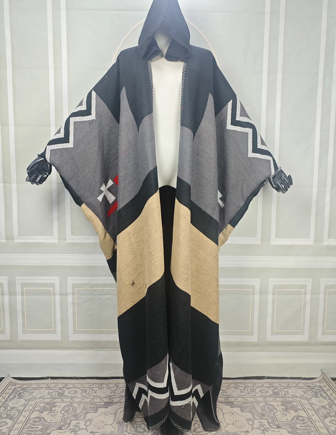 Winter Lovely Pink Open Front Hooded Cardigans Kimonos African Women Plus Size Printed Warm Muslim Long Poncho For OutFits
Winter Lovely Pink Open Front Hooded Cardigans Kimonos African Women Plus Size Printed Warm Muslim Long Poncho For OutFits