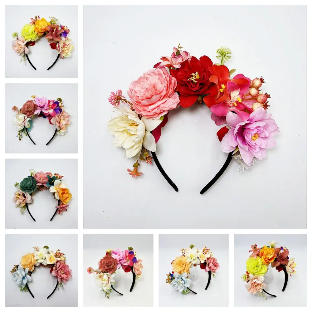 Tea Party Artificial Flower Headwear Colorful Wedding Bridal Headpiece Hair Accessories Party Stage Headband Crown Women Girls
Tea Party Artificial Flower Headwear Colorful Wedding Bridal Headpiece Hair Accessories Party Stage Headband Crown Women Girls