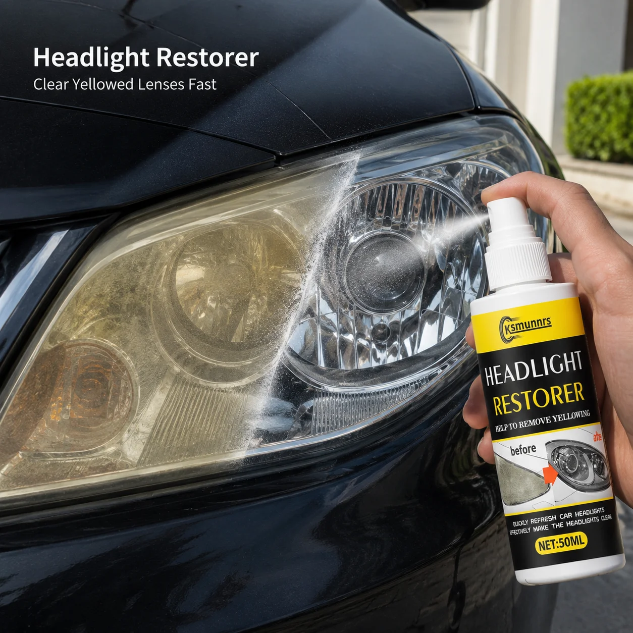 Nano Car Headlight Repair Kit, Headlight Restoration Cleaner, Remove Oxidation, Yellowing and Haze, Restore Crystal Clear Headli
Nano Car Headlight Repair Kit, Headlight Restoration Cleaner, Remove Oxidation, Yellowing and Haze, Restore Crystal Clear Headli