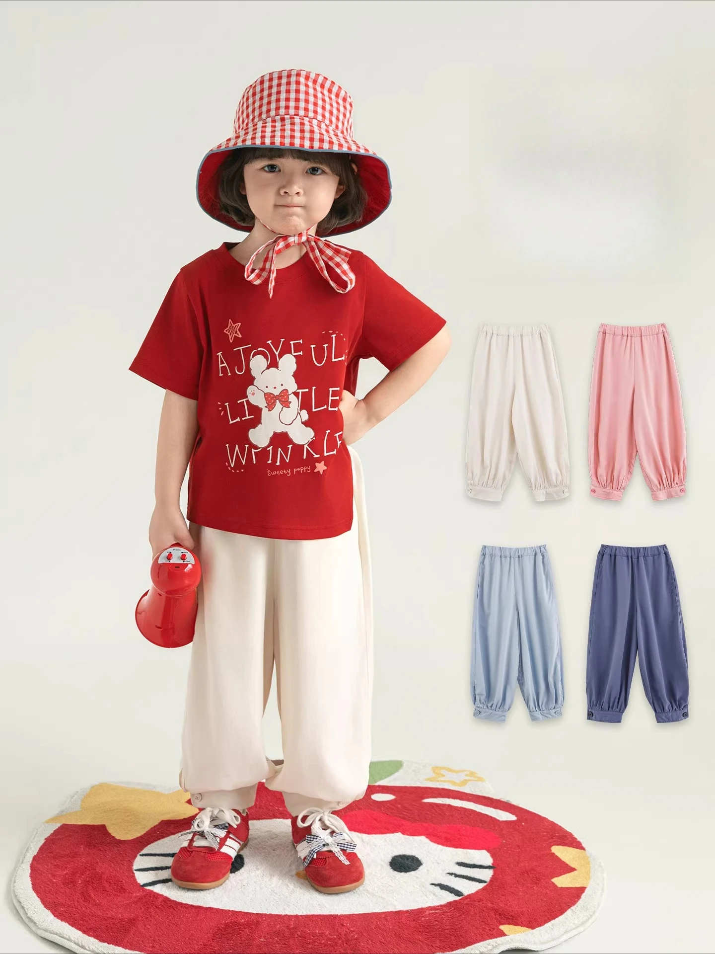 2026 New Summer Girls Button Design Loose Beam Foot Pants Lightweight Breathable Solid Color Casual Long Pants
2026 New Summer Girls Button Design Loose Beam Foot Pants Lightweight Breathable Solid Color Casual Long Pants
