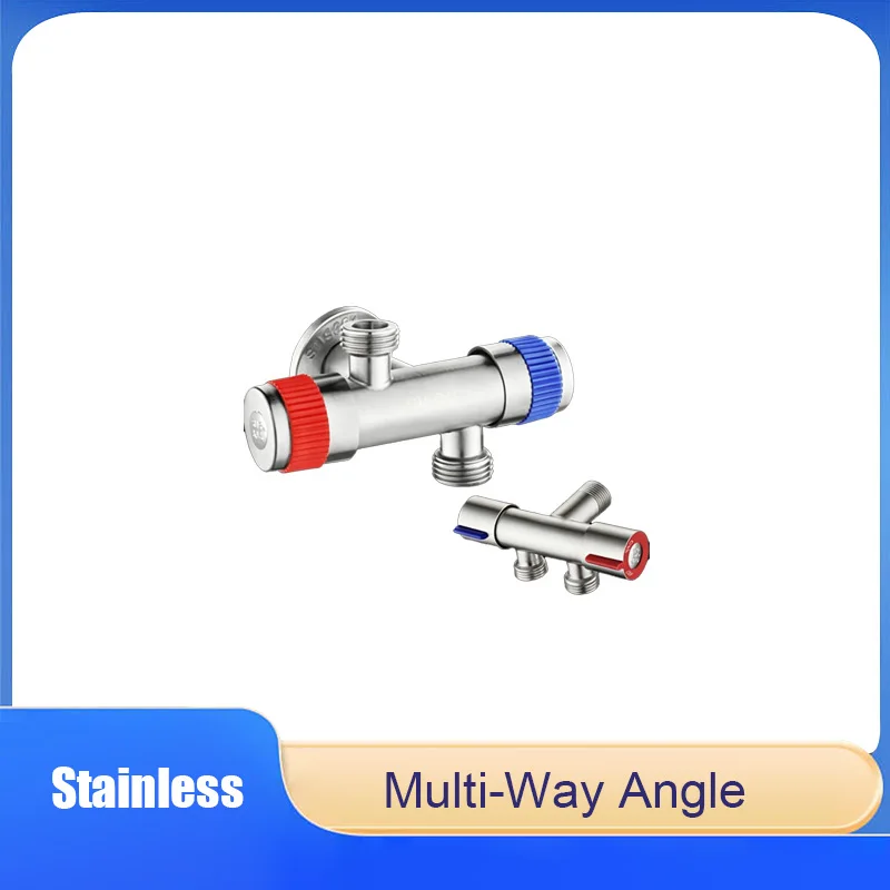 304 Stainless Steel One-Inlet Two-Outlet Toilet Angle Valve Water Distributor Washing Machine Dual-Control Faucet Switch
304 Stainless Steel One-Inlet Two-Outlet Toilet Angle Valve Water Distributor Washing Machine Dual-Control Faucet Switch
