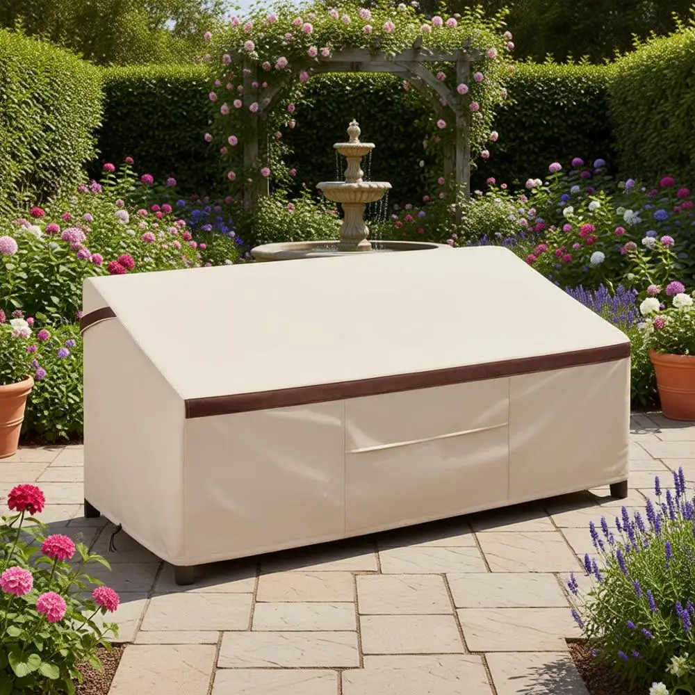 Outdoor Waterproof 2-Seater Loveseat Cover, 62x38x35 inches, Beige with Air Vent
Outdoor Waterproof 2-Seater Loveseat Cover, 62x38x35 inches, Beige with Air Vent