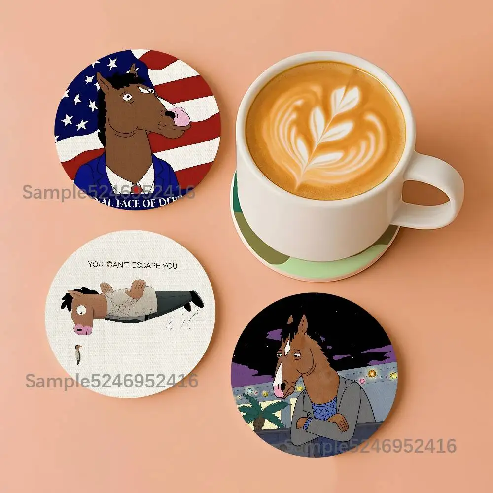 B-BoJack Horseman Todd Round Wooden Coasters Heat Resistant Non-slip Drink Cafe Decoration 2D Flat Color Print Set
B-BoJack Horseman Todd Round Wooden Coasters Heat Resistant Non-slip Drink Cafe Decoration 2D Flat Color Print Set