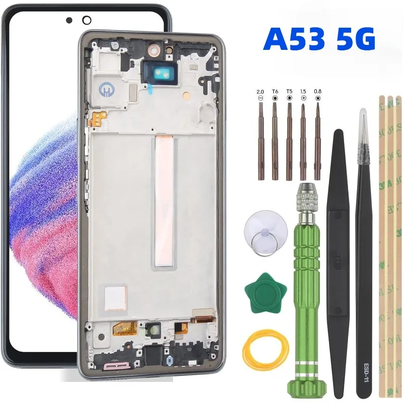 OLED-экран для Samsung Galaxy A53 5G Замена ЖК-дисплея для Samsung Galaxy A53 5G A536B
OLED-экран для Samsung Galaxy A53 5G Замена ЖК-дисплея для Samsung Galaxy A53 5G A536B