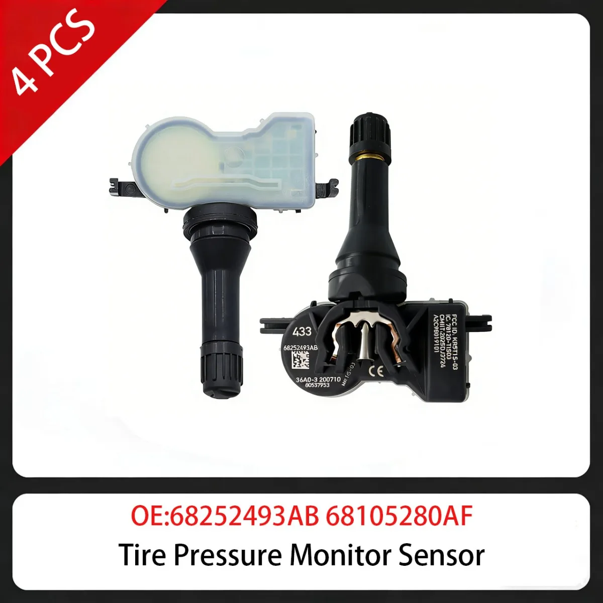 4 шт. датчик давления в шинах 68252493AB 68105280AF 433 МГц для Chrysler Pacifica 2017-2023 Jeep Renegade 2015-2023
4 шт. датчик давления в шинах 68252493AB 68105280AF 433 МГц для Chrysler Pacifica 2017-2023 Jeep Renegade 2015-2023