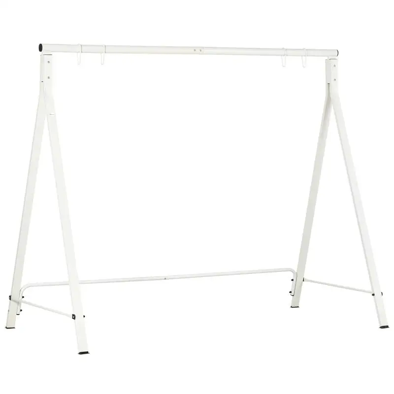 Metal Porch Swing Stand, Heavy Duty Swing Frame, Hanging Chair Stand Only, 528 LBS Weight Capacity, for Backyard, Patio, Lawn, Playground, White
Metal Porch Swing Stand, Heavy Duty Swing Frame, Hanging Chair Stand Only, 528 LBS Weight Capacity, for Backyard, Patio, Lawn, Playground, White