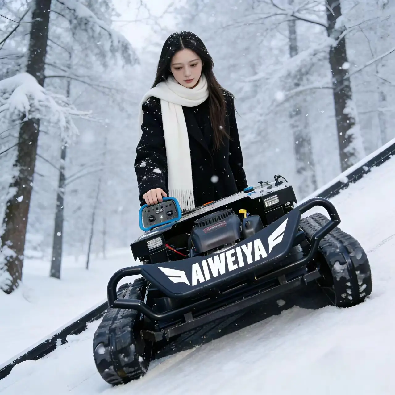Customized Remote-controlled lawn mower for park greening, intelligent obstacle avoidance without damaging green plants
Customized Remote-controlled lawn mower for park greening, intelligent obstacle avoidance without damaging green plants