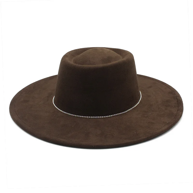Suede Textured Top Hat Women, Versatile For Autumn And Winter, British French Felt Hat, Panama Brim
Suede Textured Top Hat Women, Versatile For Autumn And Winter, British French Felt Hat, Panama Brim