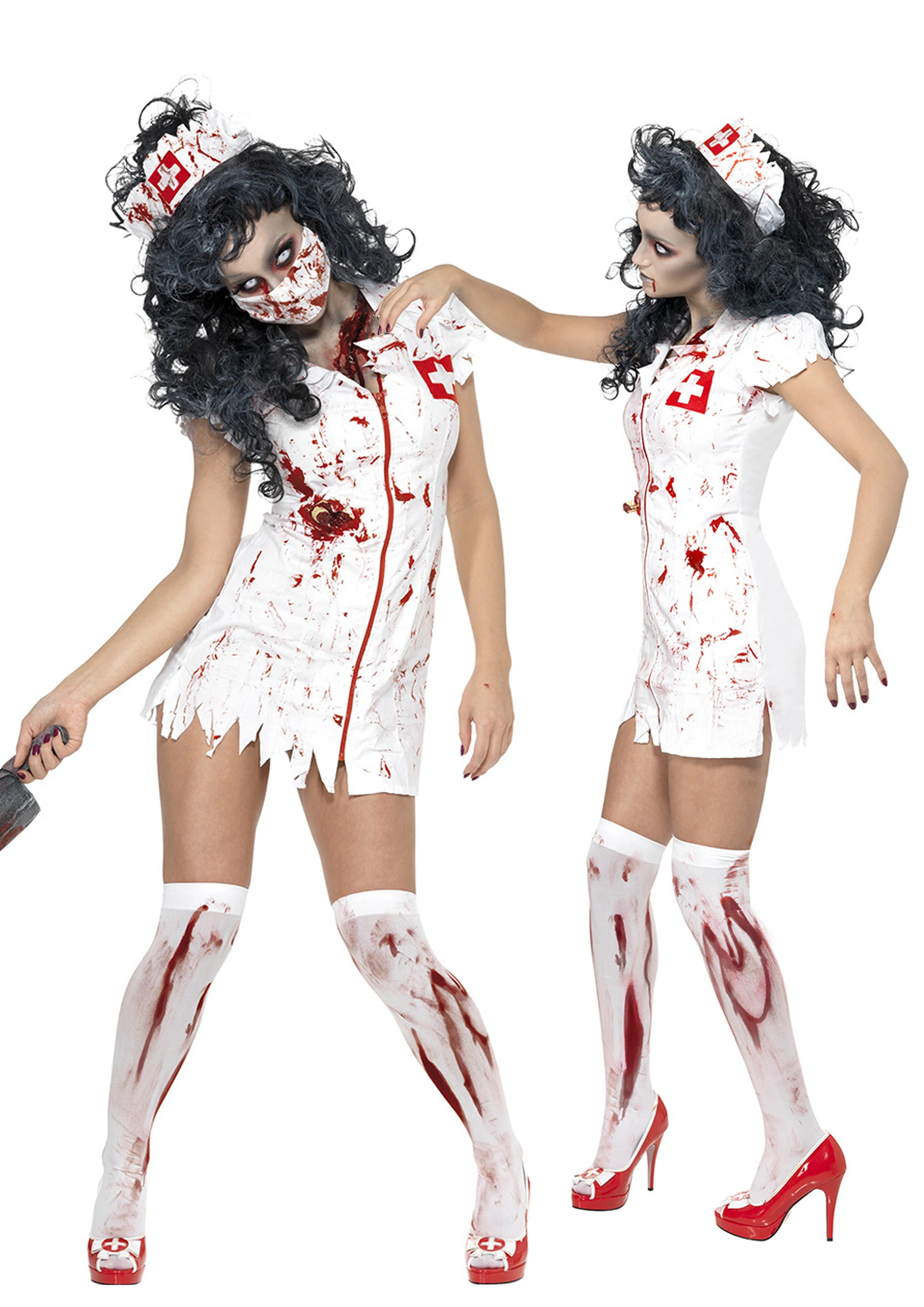 2019 New Bloody Mary Nurse Devil Costume Halloween Party Stage Performance Uniform Nurse Outfit Party Demon Outfit Women's Fa...
2019 New Bloody Mary Nurse Devil Costume Halloween Party Stage Performance Uniform Nurse Outfit Party Demon Outfit Women's Fa...