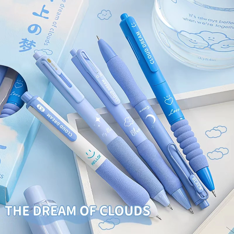 Набор из 5 гелевых ручек Cloud Dream, 0,5 мм, черные чернила, мягкий захват, быстросохнущие, для школы и офиса
Набор из 5 гелевых ручек Cloud Dream, 0,5 мм, черные чернила, мягкий захват, быстросохнущие, для школы и офиса