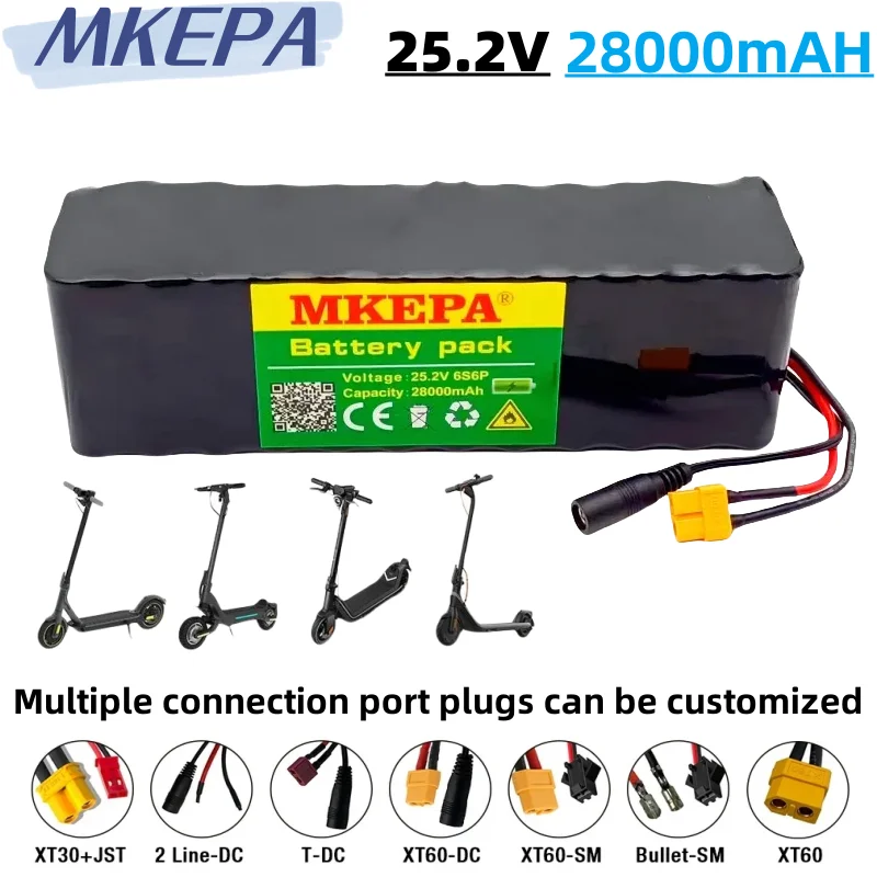 6S6P 25.2V 28000mAh 18650 lithium battery pack, suitable for electric motorcycles, scooters, wheelchairs, and 40ABMS
6S6P 25.2V 28000mAh 18650 lithium battery pack, suitable for electric motorcycles, scooters, wheelchairs, and 40ABMS