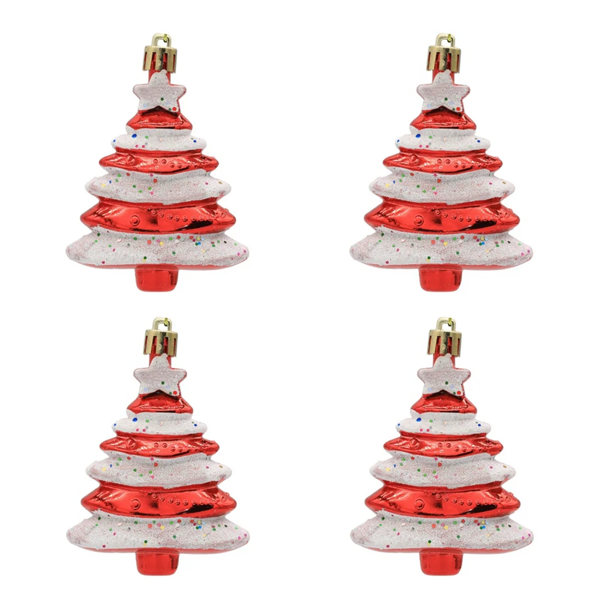 ONCE 8x6cm 4 Pack Christmas Ball Special-Shaped Christmas Tree Decoration Props Gift Plastic Painted Christmas Tree Red
ONCE 8x6cm 4 Pack Christmas Ball Special-Shaped Christmas Tree Decoration Props Gift Plastic Painted Christmas Tree Red