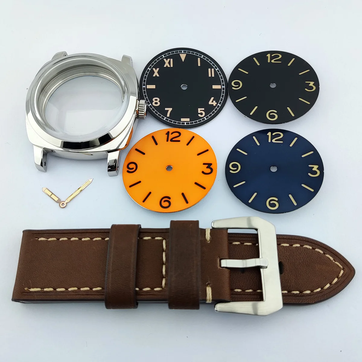 45mm ETA6497 Movement Case Stainless Steel Case Men manual Mechanical Watch Black Dial Watch Replacement Parts no logo dial
45mm ETA6497 Movement Case Stainless Steel Case Men manual Mechanical Watch Black Dial Watch Replacement Parts no logo dial