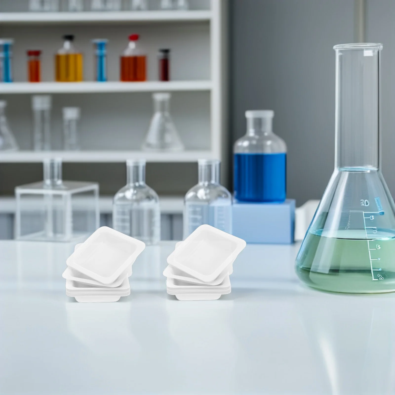 50 Pcs Plastic Weighing Dish Fish Weigher Dishes Square Plates Lab Boats Trays White Scale Work 
50 Pcs Plastic Weighing Dish Fish Weigher Dishes Square Plates Lab Boats Trays White Scale Work