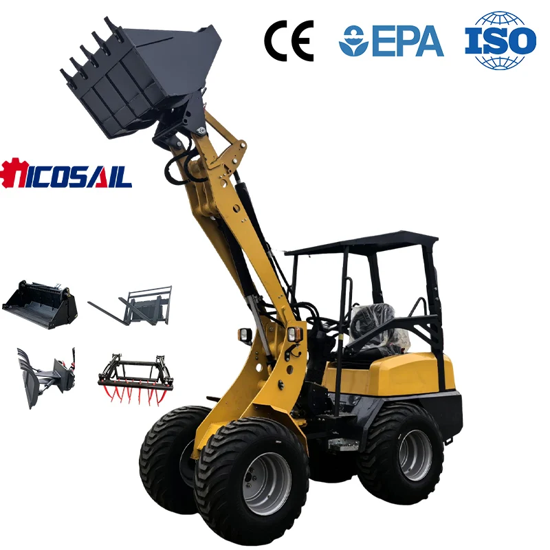 Nicosail Small Telescopic Boom Loader CE Approved High Efficiency Mini Loader for Farm Landscaping
Nicosail Small Telescopic Boom Loader CE Approved High Efficiency Mini Loader for Farm Landscaping