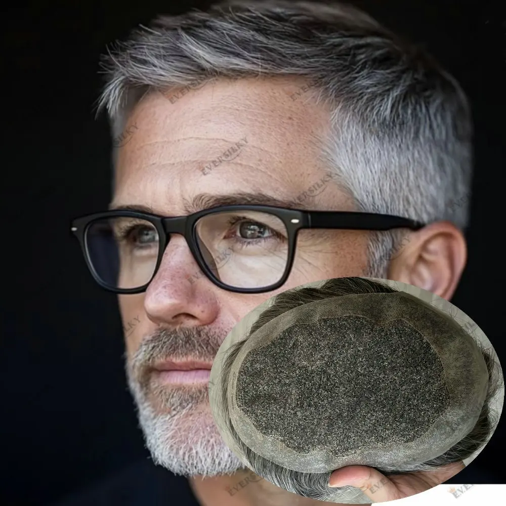 Men's Hair Replacement System Australia Lace PU Base Toupee Men Human Hair1B40Grey Black Breathable Men Wig Capillary Prosthesis
Men's Hair Replacement System Australia Lace PU Base Toupee Men Human Hair1B40Grey Black Breathable Men Wig Capillary Prosthesis