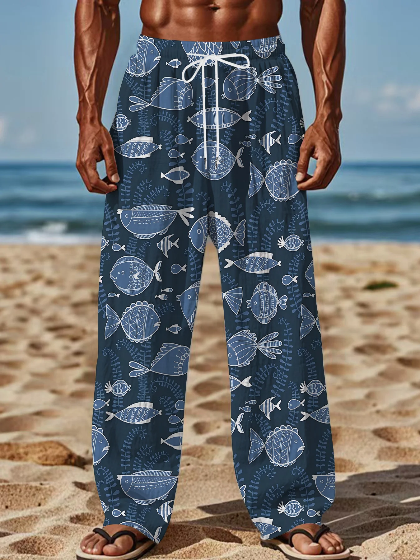 Retro Vintage Deep-sea Fish 3D Printed Men's and Women's Beach Pants, Elastic, Casual, Fashionable Street Wear Pants
Retro Vintage Deep-sea Fish 3D Printed Men's and Women's Beach Pants, Elastic, Casual, Fashionable Street Wear Pants