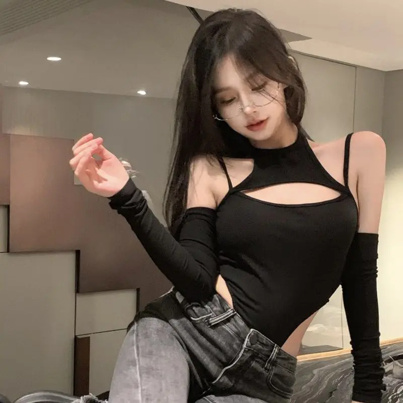 Women Bodysuits Backless Sexy Fashion One Piece Female Hanging Neck Patchwork Tops Gifts E5689
Women Bodysuits Backless Sexy Fashion One Piece Female Hanging Neck Patchwork Tops Gifts E5689