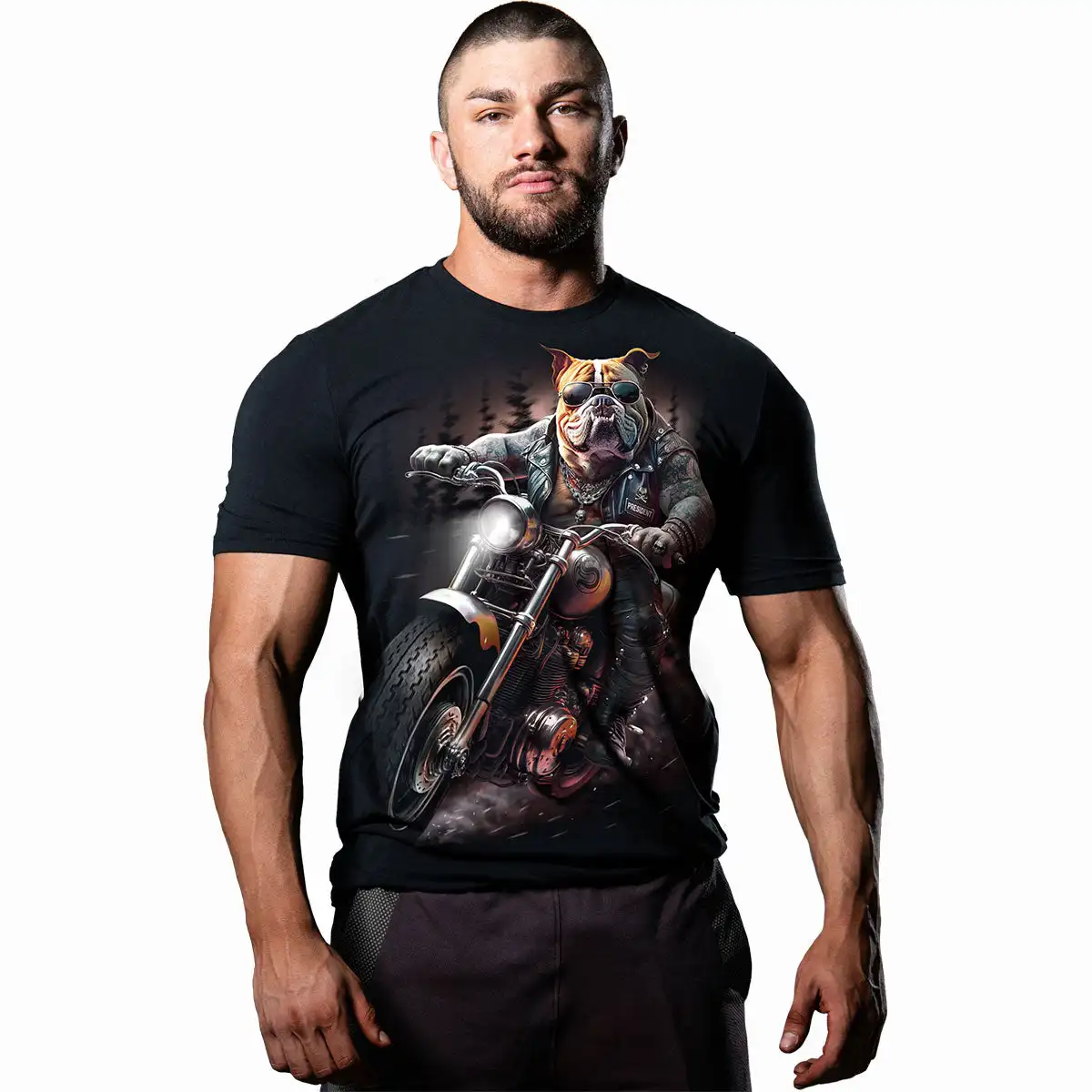 Summer Hot Selling Men's And Women's Motorcycle Riding Tops Breathable And Quick Drying New 3D Dog Print Short Sleeved T-Shirt
Summer Hot Selling Men's And Women's Motorcycle Riding Tops Breathable And Quick Drying New 3D Dog Print Short Sleeved T-Shirt