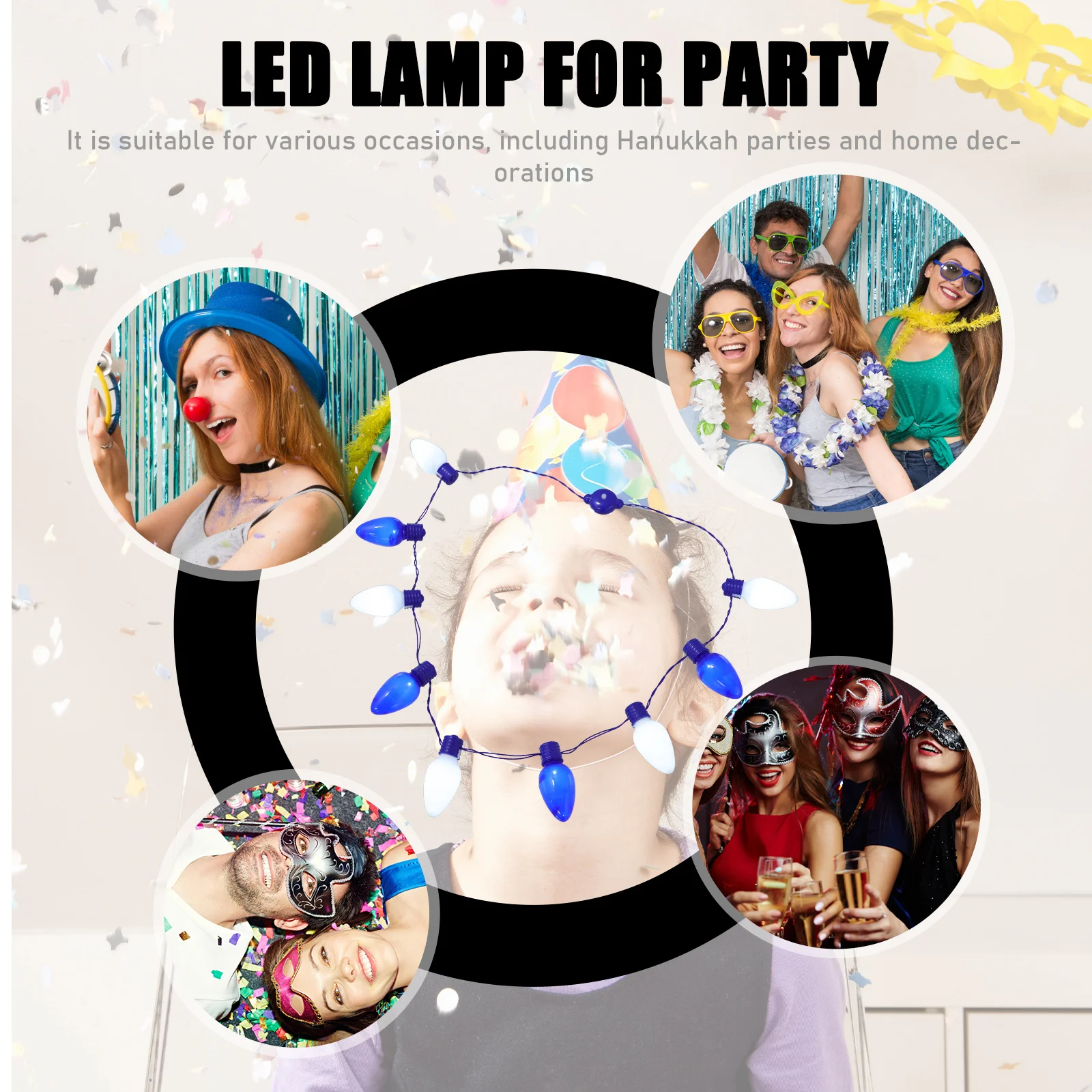 LED Light Up Necklaces Bright Hanukkah Bulb Necklace Party Favor Decorative Holiday Accessories Hanukkah Decorations
LED Light Up Necklaces Bright Hanukkah Bulb Necklace Party Favor Decorative Holiday Accessories Hanukkah Decorations