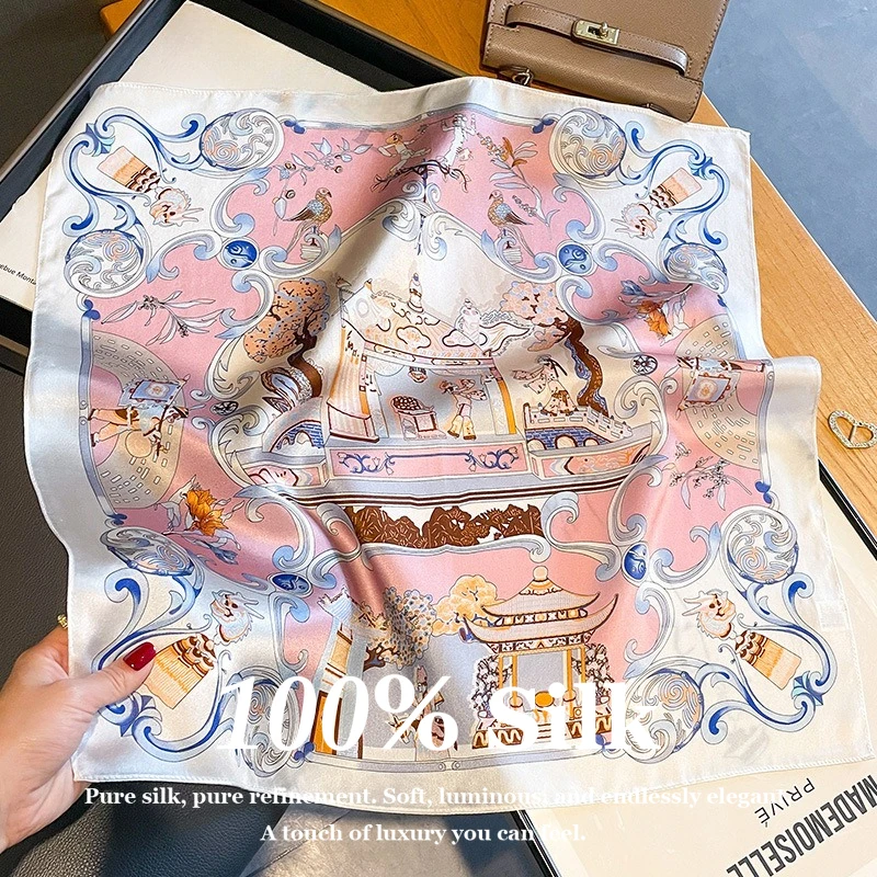 Новый модный шарф из 100% натурального шелка для женщин, 53x53 см, квадратный платок на шею, с принтом, для волос, бандана, фулярд, головной платок, шаль, накидка для дам
Новый модный шарф из 100% натурального шелка для женщин, 53x53 см, квадратный платок на шею, с принтом, для волос, бандана, фулярд, головной платок, шаль, накидка для дам