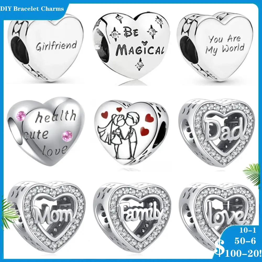2023 New Fine Silver 925 Charms Heart Family Love Charm Beads Fit Original Pandora charms Bracelet For Women DIY Jewelry
2023 New Fine Silver 925 Charms Heart Family Love Charm Beads Fit Original Pandora charms Bracelet For Women DIY Jewelry