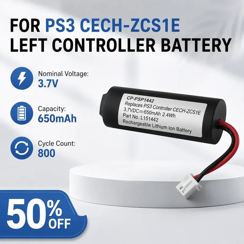 For PS3 CECH-ZCS1E Left Handle Battery LIS1442
For PS3 CECH-ZCS1E Left Handle Battery LIS1442