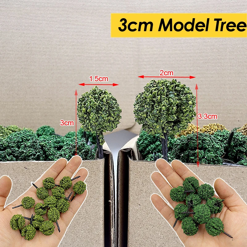 100pcs/bag 3cm simulation bush tree model bush model tree landscape vegetation decoration train railway railroad layout
100pcs/bag 3cm simulation bush tree model bush model tree landscape vegetation decoration train railway railroad layout