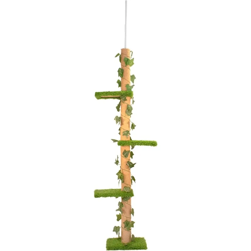 4-Level Tall Cat Tower for Indoor Cats, Synthetic Grass - Tightly Woven Sisal Rope Cat Scratching Post with Stable Wooden Base
4-Level Tall Cat Tower for Indoor Cats, Synthetic Grass - Tightly Woven Sisal Rope Cat Scratching Post with Stable Wooden Base
