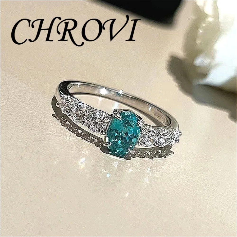 Luxury 925 Sterling Silver Popular Paraiba Green Diamond Ring for Women, Luxurious Niche Design with Diamond Band
Luxury 925 Sterling Silver Popular Paraiba Green Diamond Ring for Women, Luxurious Niche Design with Diamond Band