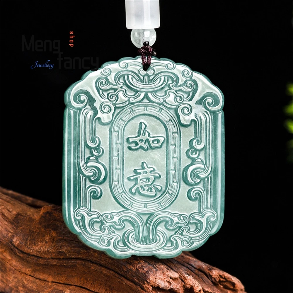 Natural A Goods Jade Blue Water Auspicious Auspicious Antique Brand Pendant Waxy Kind Of Jade Pendant Men And Women's Jade
Natural A Goods Jade Blue Water Auspicious Auspicious Antique Brand Pendant Waxy Kind Of Jade Pendant Men And Women's Jade