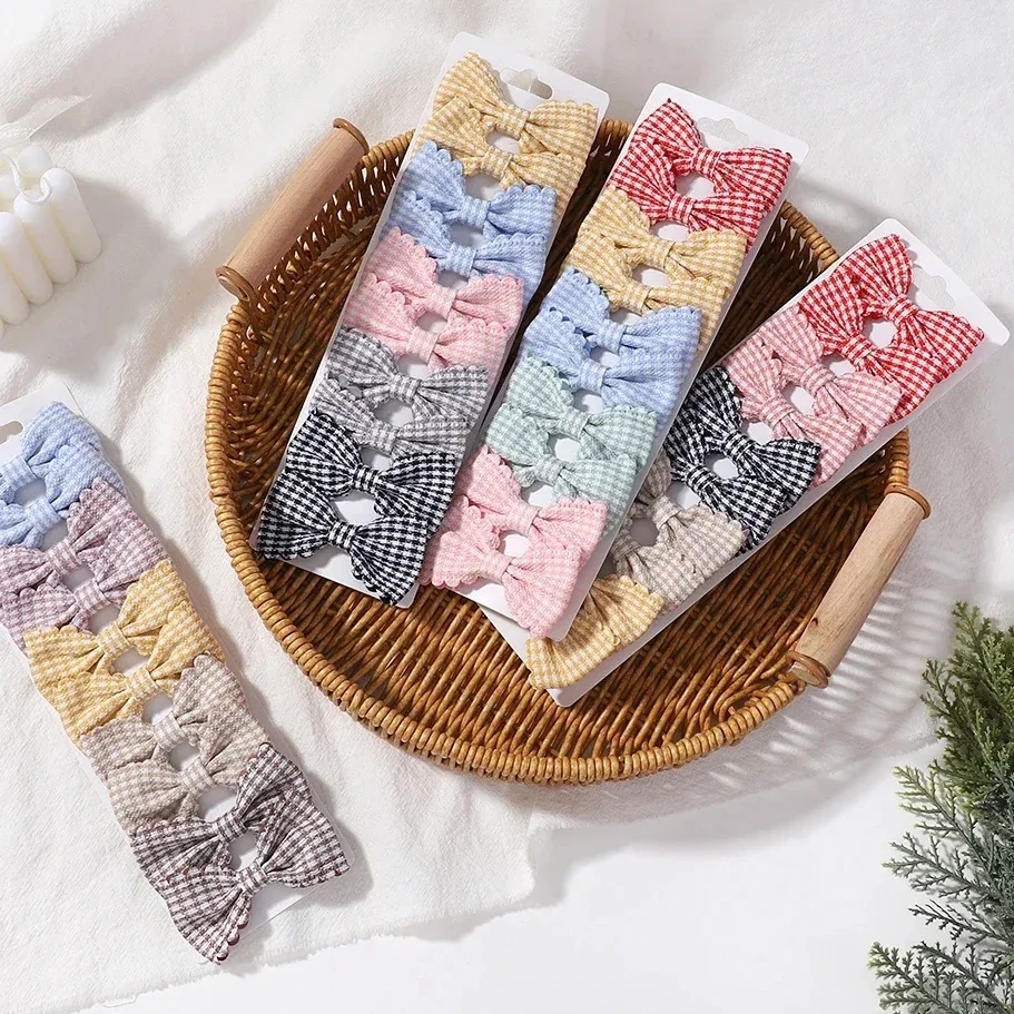 10PCS/Set New Girls Cute Plaid Print Hair Bow Clips for Kids Sweet Mini Bowbot Hairpins Barrettes Headwear Hair Accessories
10PCS/Set New Girls Cute Plaid Print Hair Bow Clips for Kids Sweet Mini Bowbot Hairpins Barrettes Headwear Hair Accessories