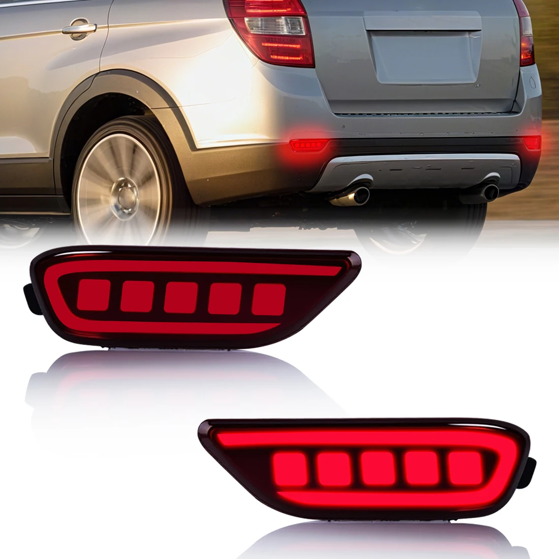 2 шт. светодиодный стоп-сигнал бампера для Chevrolet Captiva 2008-2014, задний фонарь, указатели поворота, лампа заднего хода, автомобильные аксессуары
2 шт. светодиодный стоп-сигнал бампера для Chevrolet Captiva 2008-2014, задний фонарь, указатели поворота, лампа заднего хода, автомобильные аксессуары