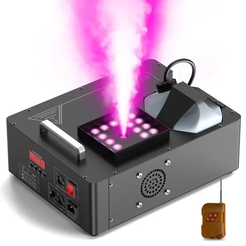 1500W Vertical Smoke Machine with RGB 24LED Fog Machine for DJ Disco Party Nightclub Christmas Stage Effect Fogger for DJ
1500W Vertical Smoke Machine with RGB 24LED Fog Machine for DJ Disco Party Nightclub Christmas Stage Effect Fogger for DJ