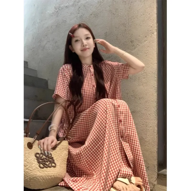 Japanese Style Women's Dresses Sweet Single Breasted Loose Casual Dress Vintage Sweet Hot Girls Skirts Summer Female Clothing
Japanese Style Women's Dresses Sweet Single Breasted Loose Casual Dress Vintage Sweet Hot Girls Skirts Summer Female Clothing