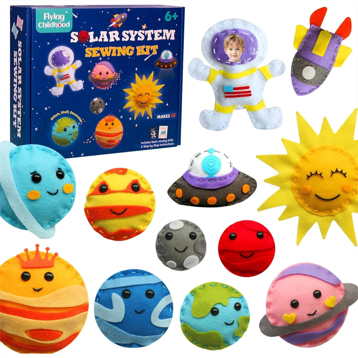 Solar System Sewing Kit for Kids Beginner Felt Craft Montessori Toys Gifts for Girls Boys 6-9 DIY Projects Classroom Must Haves
Solar System Sewing Kit for Kids Beginner Felt Craft Montessori Toys Gifts for Girls Boys 6-9 DIY Projects Classroom Must Haves