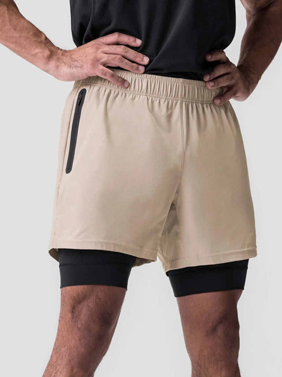 Men's Shorts Cross border New Men's Sports Double Layer Shorts Seamless Elastic Lining Breathable Fitness 2-in-1 Pants Large
Men's Shorts Cross border New Men's Sports Double Layer Shorts Seamless Elastic Lining Breathable Fitness 2-in-1 Pants Large