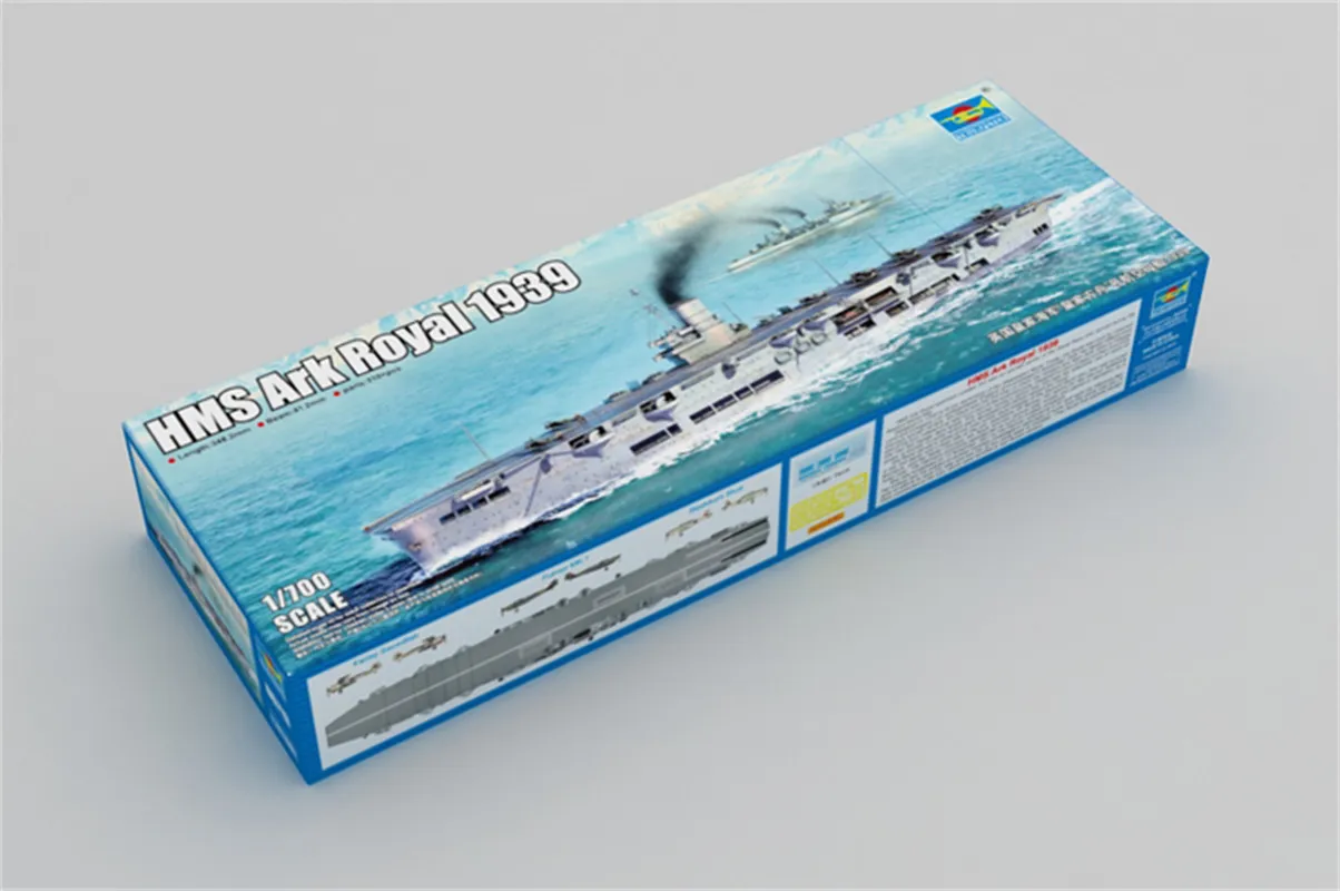 Trumpeter масштаб 1/700 HMS Ark Royal 1939 г. Пластиковая военная сборная модель AircraftCarrier # 06713
Trumpeter масштаб 1/700 HMS Ark Royal 1939 г. Пластиковая военная сборная модель AircraftCarrier # 06713
