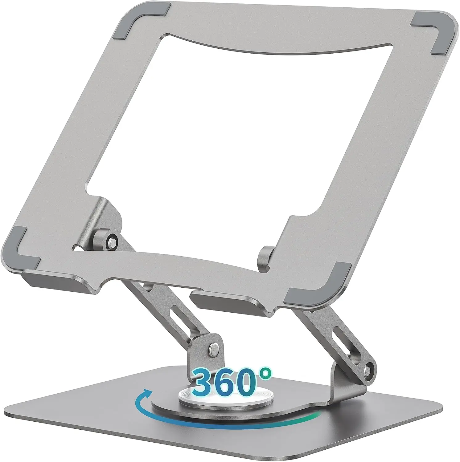 360 Rotating Laptop Stand, Ergonomic Adjustable Height Metal Holder, Foldable Portable for Office & Home
360 Rotating Laptop Stand, Ergonomic Adjustable Height Metal Holder, Foldable Portable for Office & Home
