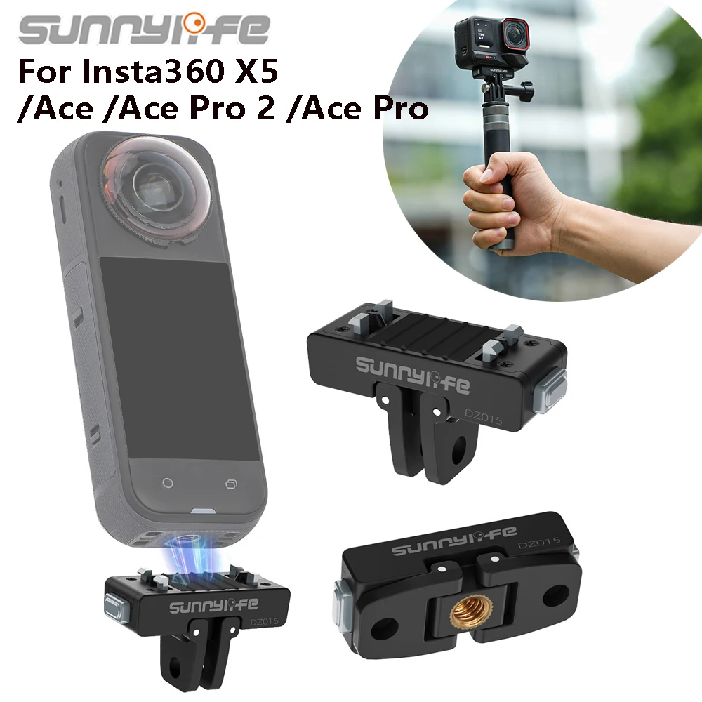 Sunnylife Magnetic Two Claw Adapter Action Camera For Insta360 X5/Ace/Ace Pro 2/Pro Magnetic Quick Release Adapter Mount Parts
Sunnylife Magnetic Two Claw Adapter Action Camera For Insta360 X5/Ace/Ace Pro 2/Pro Magnetic Quick Release Adapter Mount Parts