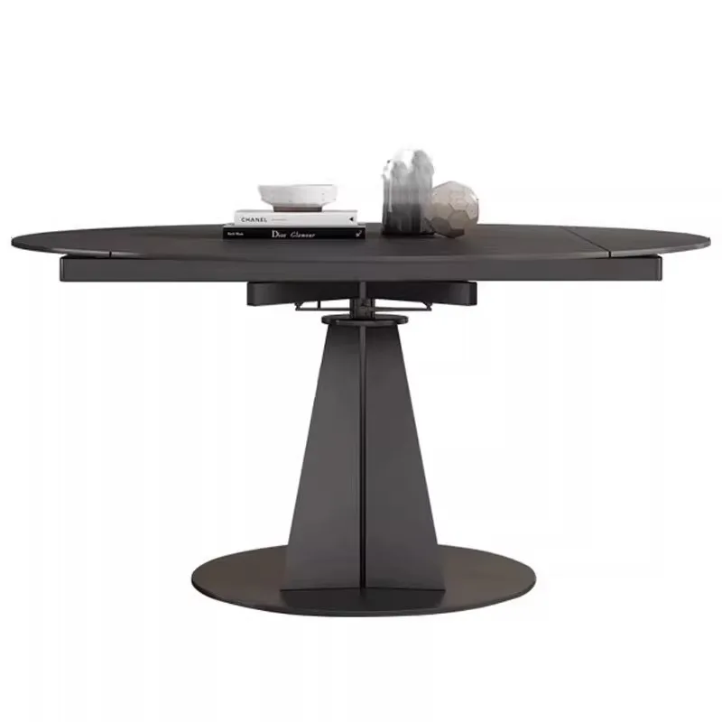 Italian light luxury rock slab dining table and chair combination rotating folding dining table retractable variable round table
Italian light luxury rock slab dining table and chair combination rotating folding dining table retractable variable round table